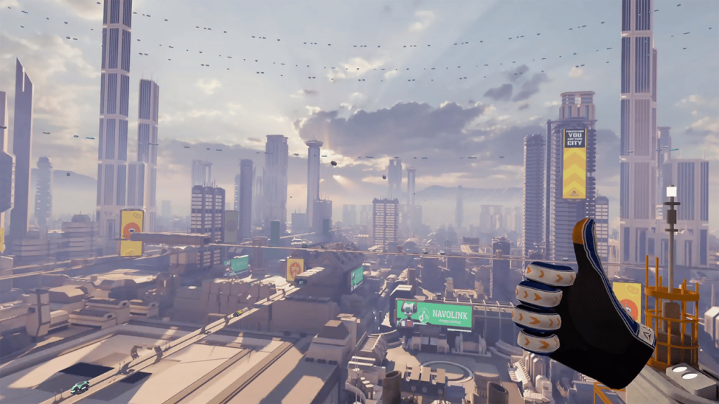 Border Bots VR city-scape